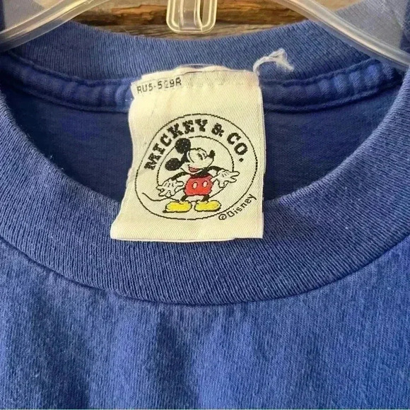 Vintage Disney Mickey Mouse  Embroidered Women’s  T-Shirt Size L Made In USA - Picture 3 of 7